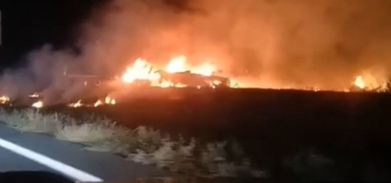 ukrainian antonov transport plane crashes leaving casualties 