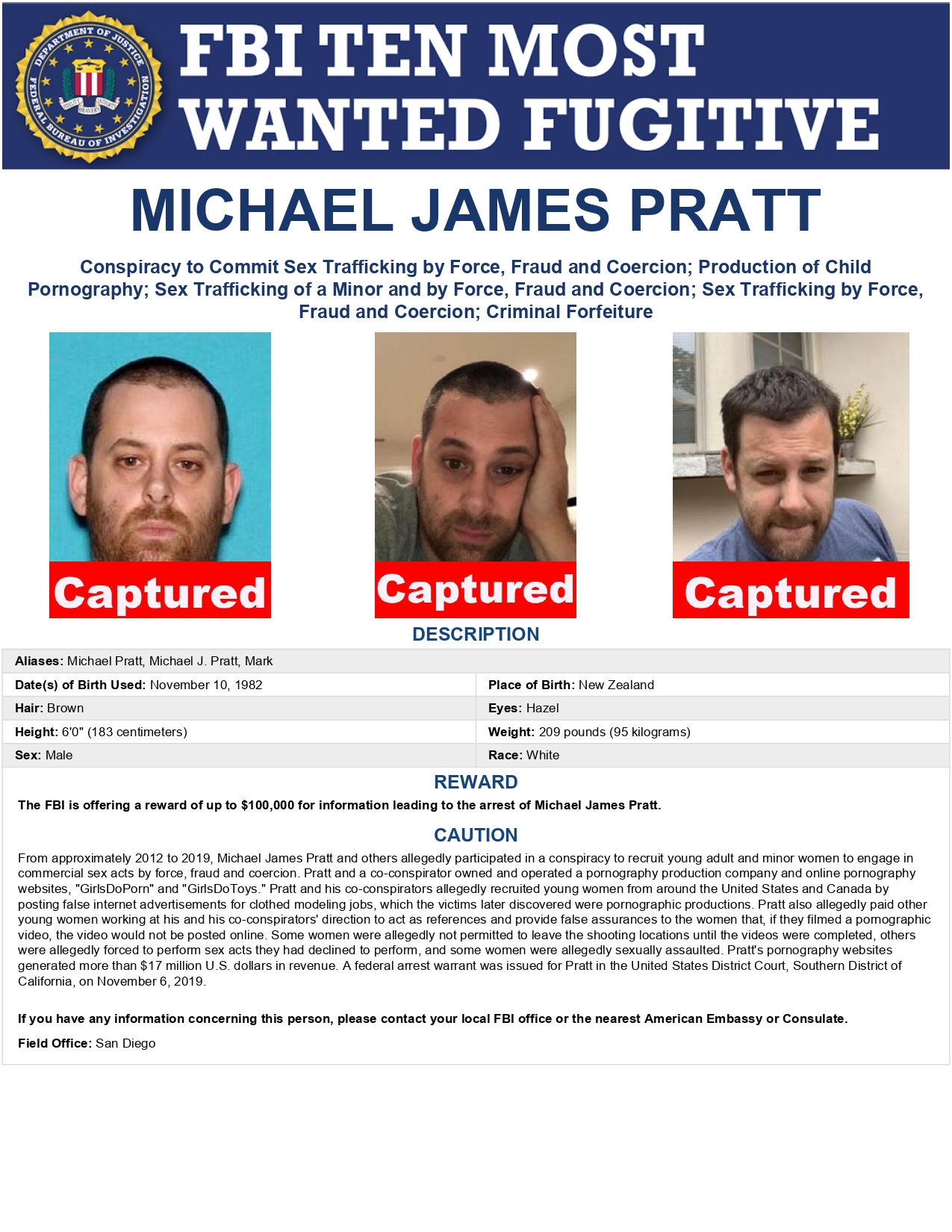 Michael james Pratt