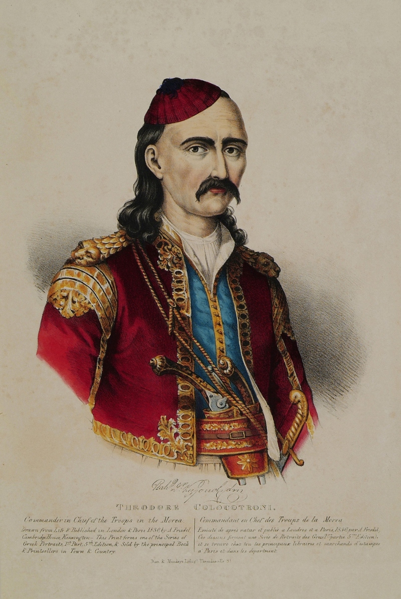 Theodore Colocotroni. Commander in Chief of the Troops in the Morea. Friedel Adam De 1832 1