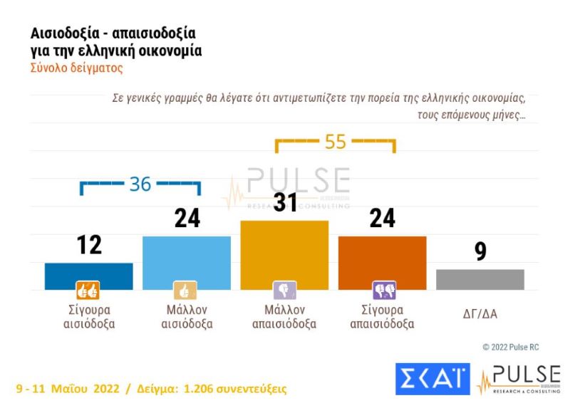 δημοσκόπηση Pulse Σκάι, οικονομία