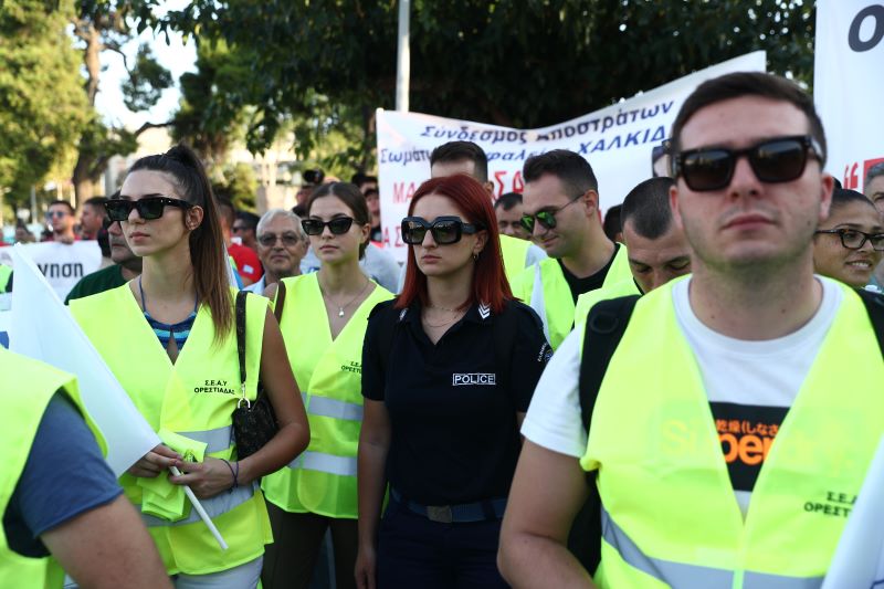 ΔΕΘ, συγκέντρωση ένστολοι, πορεία διαμαρτυρίας, Θεσσαλονίκη