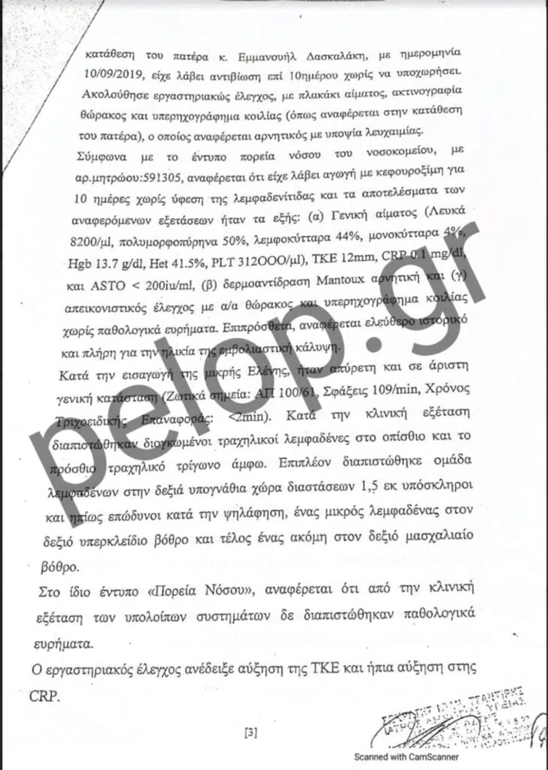 πόρισμα ιατροδικαστή Πάτρα