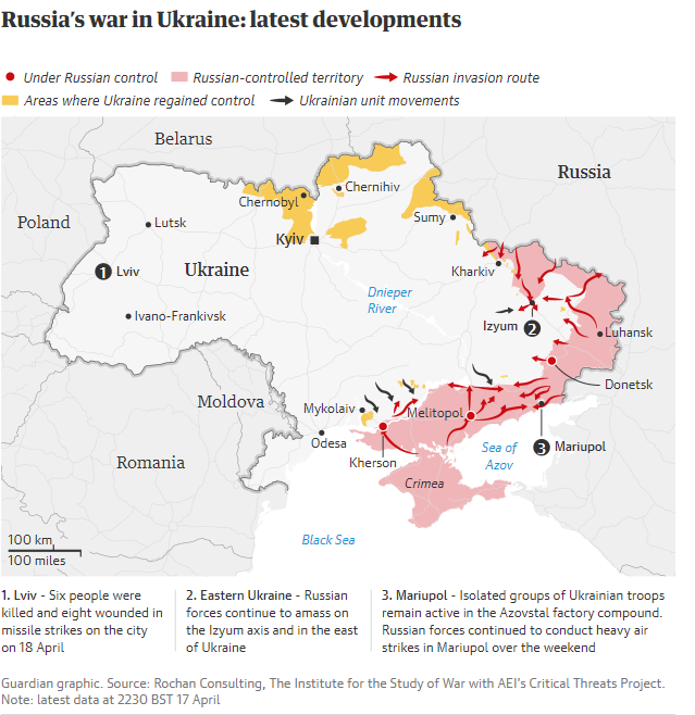 guardian map ukraine