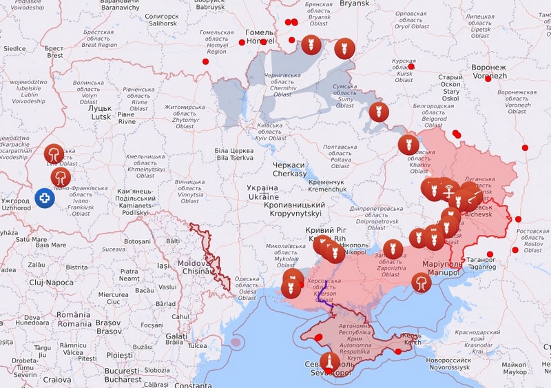 Σε ρωσικά χέρια το 1/5 της Ουκρανίας: Πάνω από 1.000 χλμ. η γραμμή του μετώπου - Ανάλυση ΝΥΤ (χάρτης)