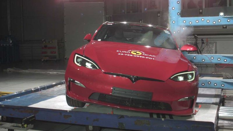 Tesla Model S, crash test, euroncap