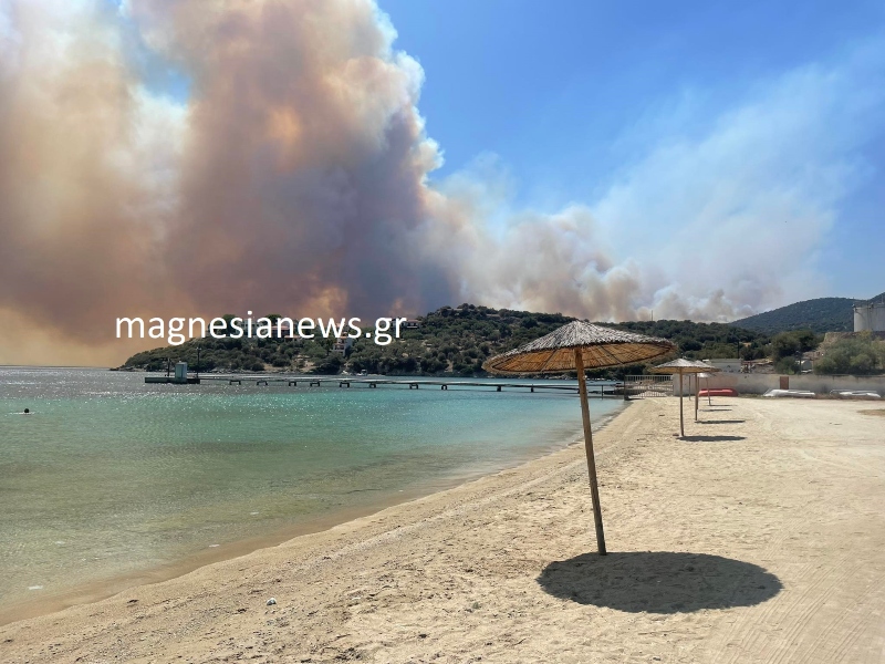 Μαγνησια, φωτια στη Μαγνησια, Βολος, φωτια τωρα, 112, εκκενωση