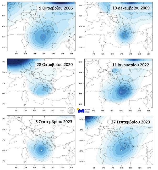 meteo ψυχρη λιμνη χαρτης