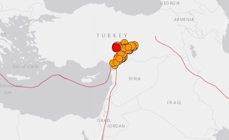 σεισμος, τουρκιαμ μετασεισμοι, χαρτης