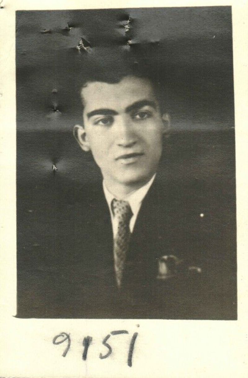 Νίκος Μπελογιάννης, ντοκουμέντο, φωτογραφία από την ασφάλεια