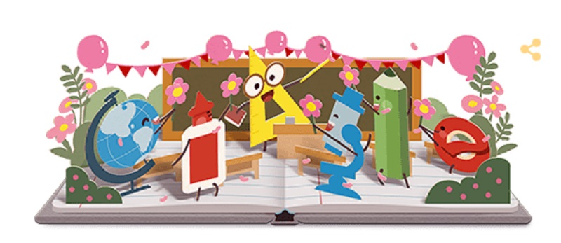 παγκόσμια ημέρα εκπαιδευτικών, google doodle