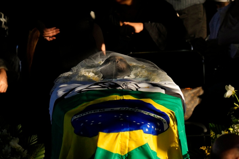 Πελέ, Βραζιλία, κηδεία