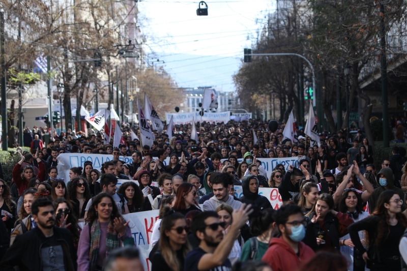 Πορεία διαμαρτυρίας για τα Τέμπη