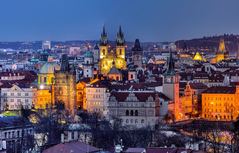 Άποψη της Πράγας, της πρωτεύουσας της Τσεχίας