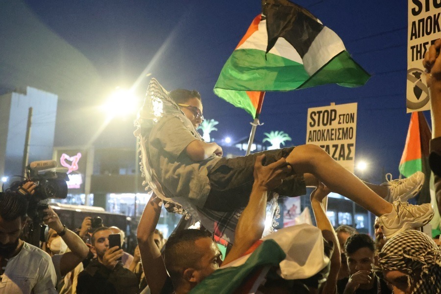 Παλαιστίνη, Παλαιστίνιοι, Πλατεία Συντάγματος, Αθήνα