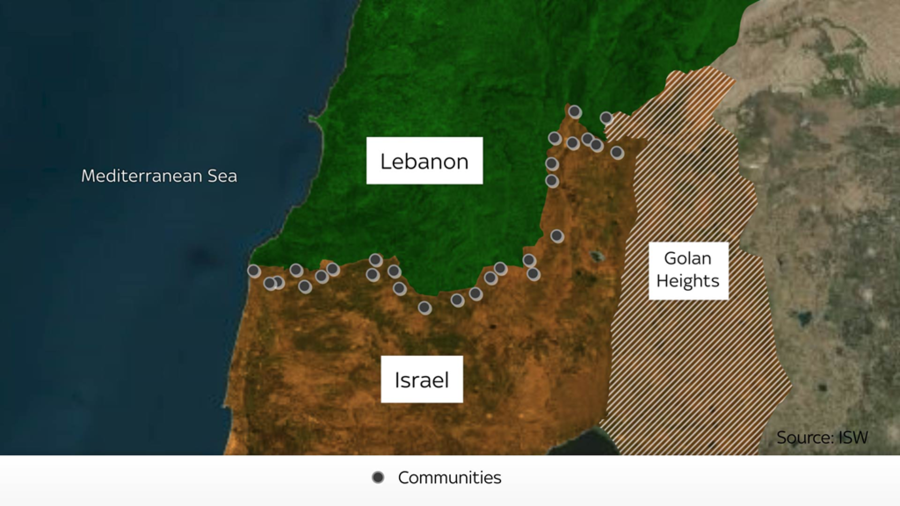 Χαρτης, Λιβανος, Ισραηλ
