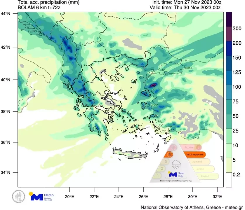 meteo χαρτης νεα κακοκαιρια