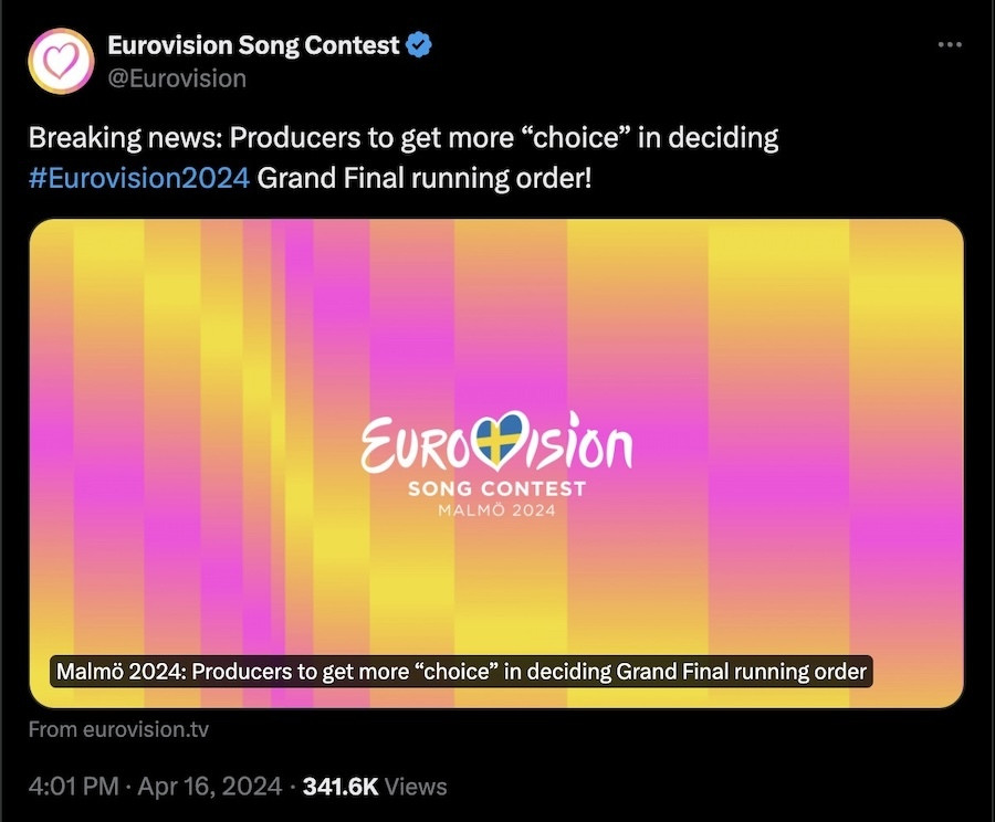 Eurovision, Eurovision 2024, Eurovision Τελικός, Eurovision 2024 Τελικός