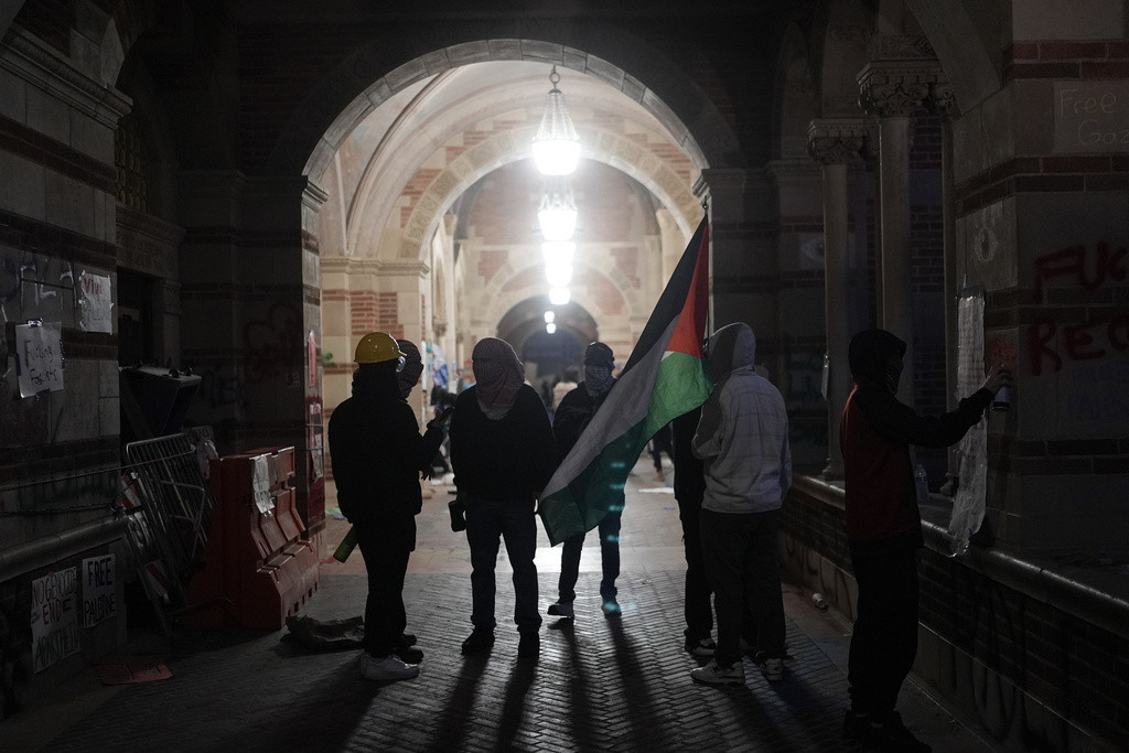 αμερικανικά πανεπιστημια διαδηλώσεις παλαιστινη