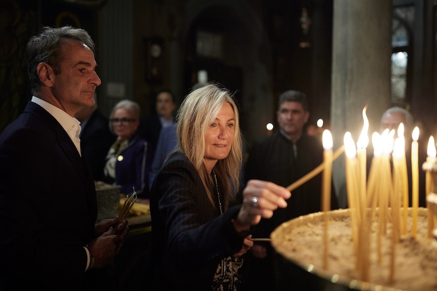 Κυριάκος Μητσοτάκης, Κυριάκος Μητσοτάκης Τήνος, Κυριάκος Μητσοτάκης Πάσχα, Μαρέβα Γκραμπόφσκι, Κυριάκος Μητσοτάκης Μαρέβα Γκραμπόφσκι