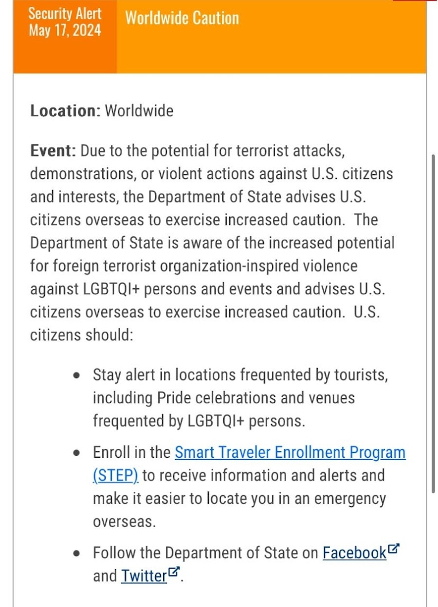 LGBTQ, ΛΟΑΤΚΙ, ΗΠΑ, Στέιτ Ντιπάρτμεντ