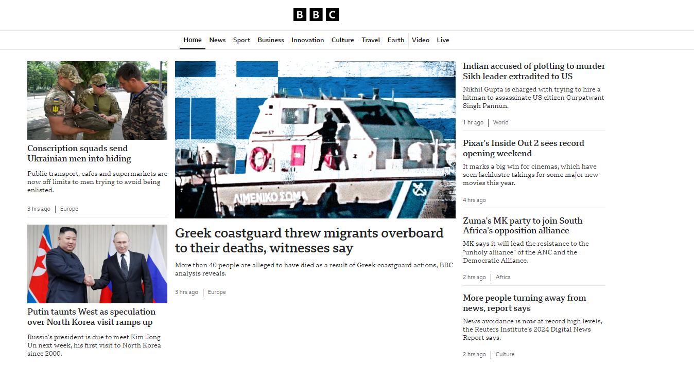 bbc pushbacks μεταναστες λιμενικο 