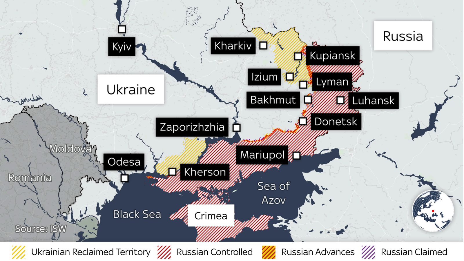 Ουκρανια, πολεμος, χαρτης