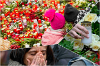 Πράγα: Συγκλονιστικές εικόνες - Πολίτες κάθε ηλικίας αφήνουν λουλούδια στη μνήμη των θυμάτων