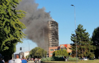 Μιλάνο: Εκκενώθηκε ο ουρανοξύστης που καταστράφηκε από φωτιά