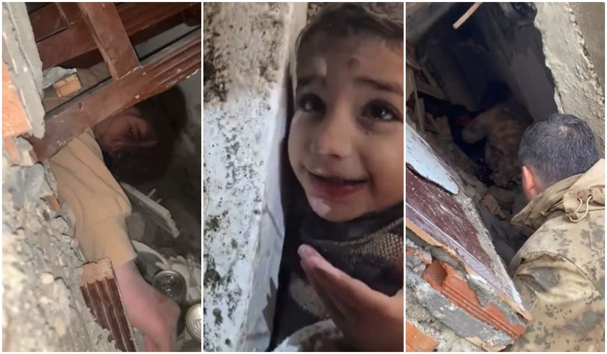 Παιδιά εγκλωβισμένα στα συντρίμμια: Οι συγκλονιστικές διασώσεις στα χαλάσματα Τουρκίας και Συρίας
