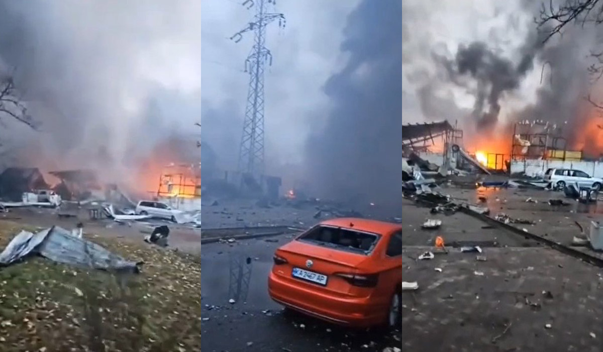 Έλληνας από το Κίεβο δείχνει τις μεγάλες ζημιές από τους σημερινούς ρωσικούς βομβαρδισμούς (βίντεο)