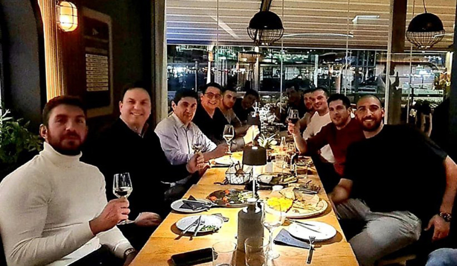 Δείπνο Αυγενάκη με την Εθνική ομάδα πόλο Ανδρών