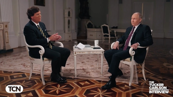 Ο Πούτιν στον Κάρλσον: Για την Ουκρανία, το τέλος του πολέμου, τις ΗΠΑ και τον ρόλο της Ρωσίας (Βίντεο)