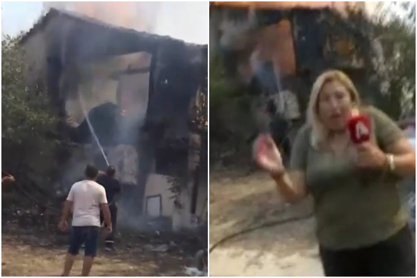 Έκρηξη σε σπίτι στην Αλεξανδρούπολη – Φιάλη σκάει δίπλα σε ρεπόρτερ (Βίντεο)