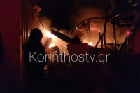 Ισχυρή έκρηξη και φωτιά σε επιχείρηση στην Κόρινθο - Ένας νεκρός