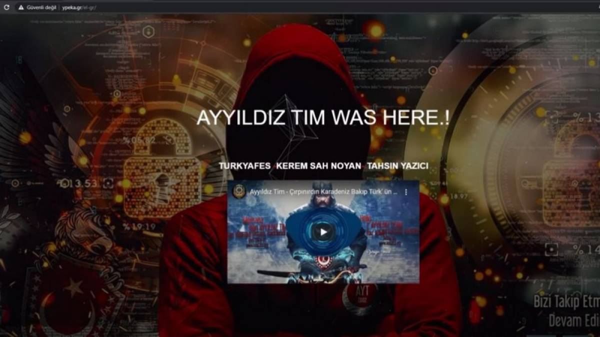 Τούρκοι χάκερς «χτύπησαν» την ιστοσελίδα του ΥΠΕΚΑ - Το βίντεο της επίθεσης