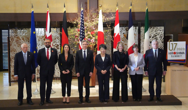 Την υποστήριξή τους σε ανθρωπιστική παύση στη Γάζα εξέφρασαν οι ΥΠΕΞ των G7