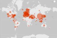 Κορονοϊός: Ο live χάρτης της Microsoft με τα κρούσματα στον πλανήτη