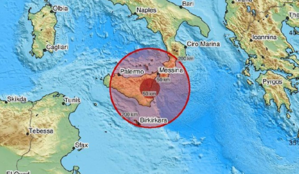 Δυνατός σεισμός στην Κατάνη - «Κουνήθηκε» όλη η Σικελία