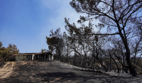 Φωτιά στη Λέσβο: Εκτός κινδύνου τα χωριά Σταυρός και Βρίσα