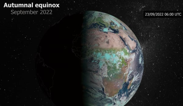 Φθινοπωρινή ισημερία: Η γη από τον δορυφόρο (συγκλονιστική εικόνα)