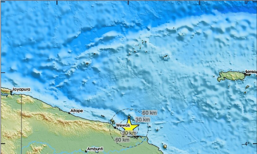 Σεισμός 6,5 ρίχτερ στην Παπούα Νέα Γουινέα