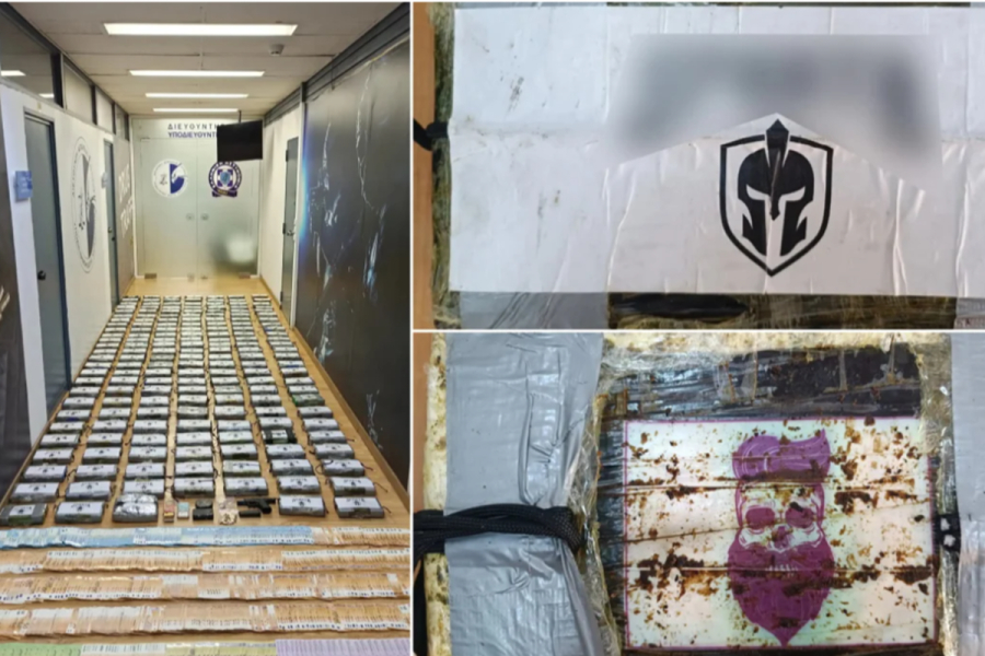 Major drug bust at Piraeus port – 200 kilos of cocaine hidden in shrimp cargo