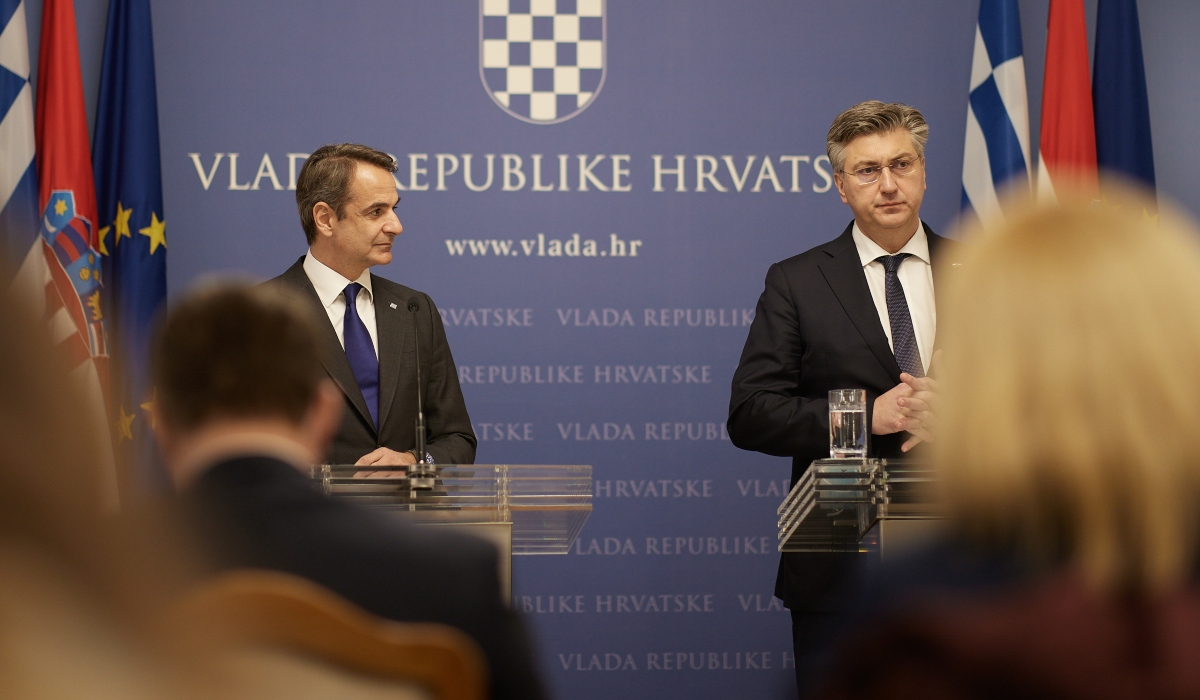Χάθηκε στη… μετάφραση η διερμηνέας στις δηλώσεις Μητσοτάκη με τον κροάτη πρωθυπουργό (Βίντεο)
