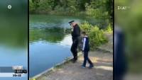 Θρασύς πιτσιρικάς ρίχνει αστυνομικό σε λίμνη για «πλάκα»