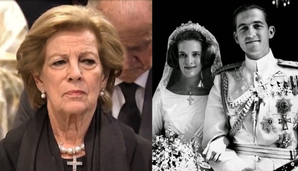 Κηδεία τέως βασιλιά: Τι φόρεσε η Άννα Μαρία για να αποτίσει φόρο τιμής στον σύζυγό της