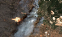 Φωτιά στη Ρόδο: Δορυφόρος καταγράφει την έκταση του πύρινου μετώπου - Απίστευτες εικόνες