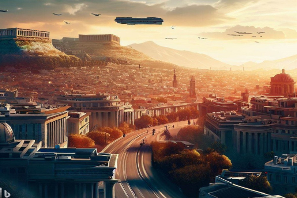Τεχνητή νοημοσύνη: Πώς θα μοιάζει η Αθήνα σε 50 χρόνια – Εικόνες