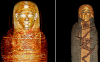 «Χρυσό αγόρι»: Η αρχαία μούμια ενός έφηβου Αιγύπτιου που θάφθηκε με 49 φυλαχτά (Φωτογραφίες)