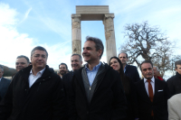 Μητσοτάκης: Το παλάτι του Φιλίππου στις Αιγές αποδεικνύει τη διαχρονική ελληνικότητα της Μακεδονίας