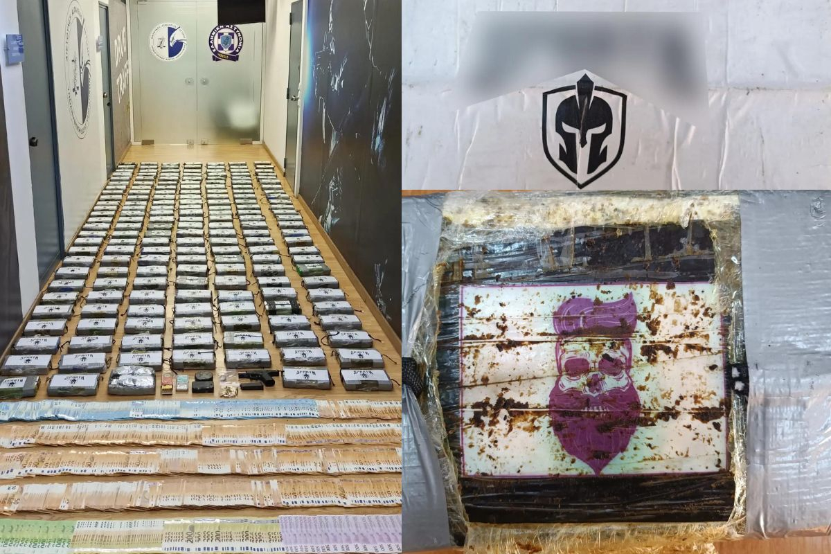 Πειραιάς: Έκρυβαν σε κοντέινερ με γαρίδες 210 κιλά κοκαΐνης - Φωτογραφίες από τα πακέτα με το λογότυπο Sparta